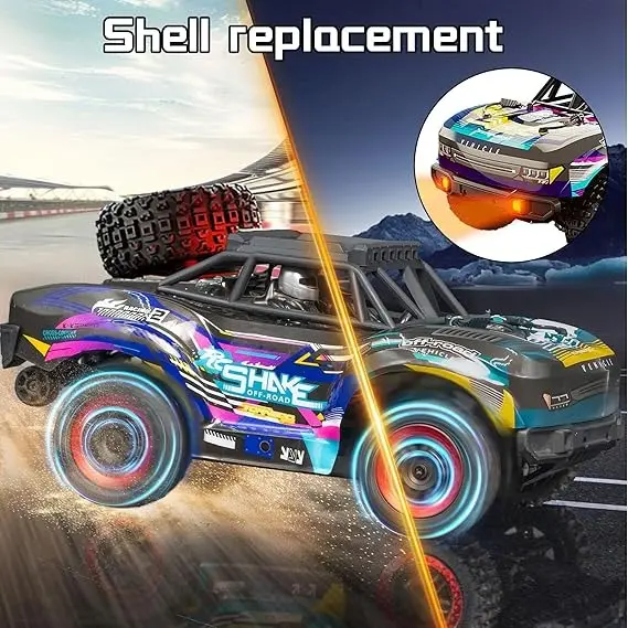 LAKEMID Remote Control Car 1:18 4WD Off-Road RC Truck