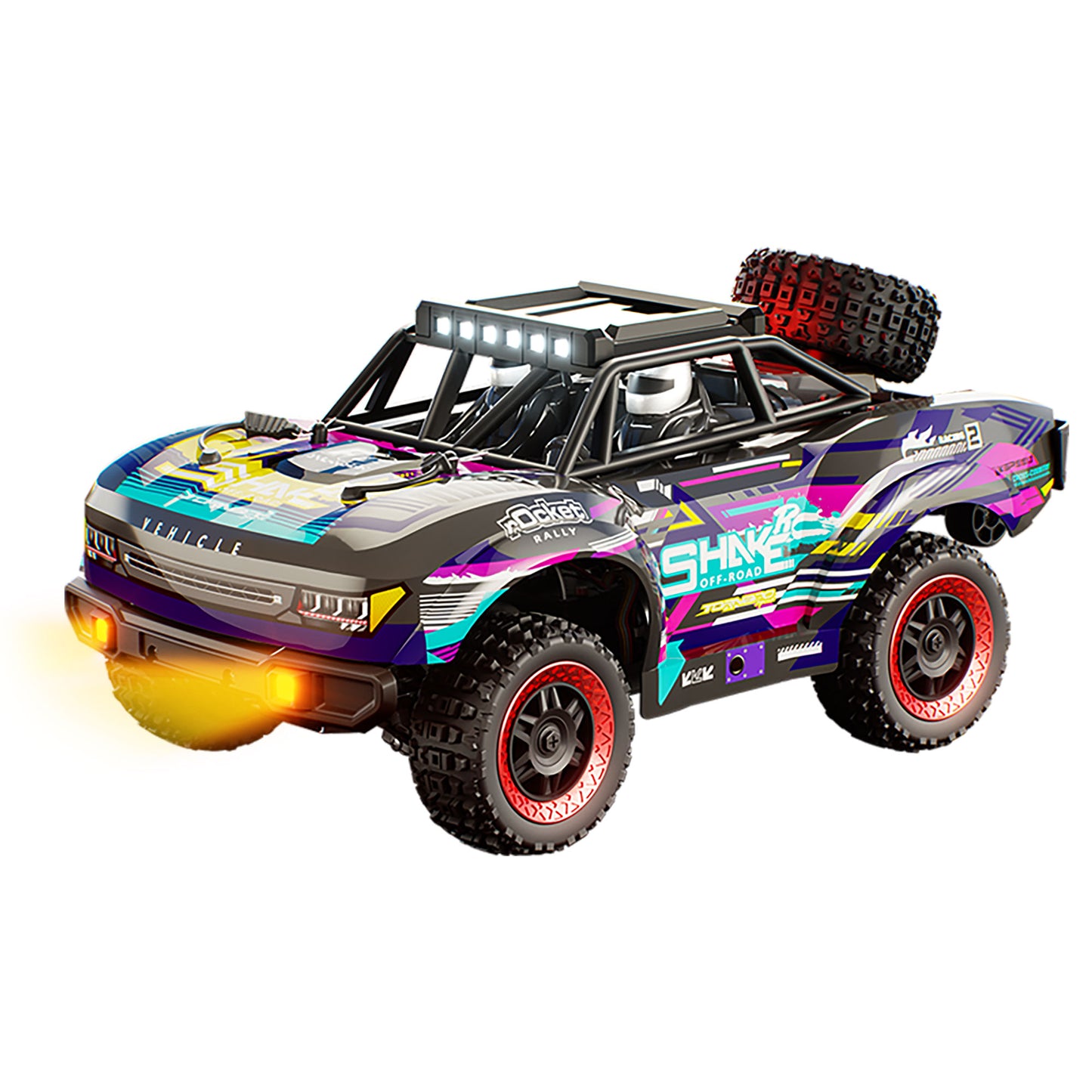 LAKEMID Remote Control Car 1:18 4WD Off-Road RC Truck