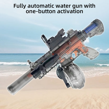 LAKEMID Fully Automatic Water Gun One-Button Activation Large Capacity Drum Sensor Lights Snap-Lock Long Range 3-12M