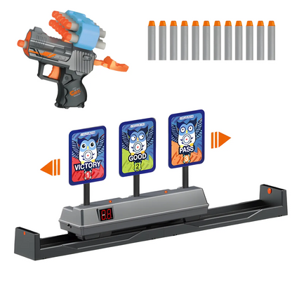 LAKEMID Movable Digital Target Electric Scoring Auto Reset for Nerf Guns