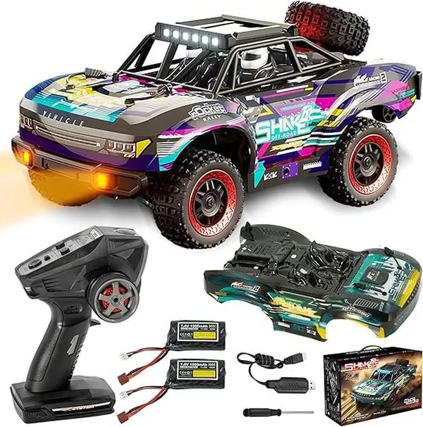 LAKEMID Remote Control Car 1:18 4WD Off-Road RC Truck