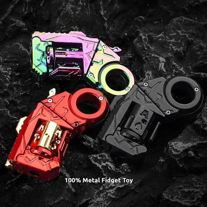 LAKEMID Pocket Mini Metal Blaster Stress Relief Toy Fingertip Fidget Heavyweight