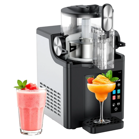 LAKEMID 2-in-1 Slushie & Ice Cream Maker 64oz LED Display Auto Clean
