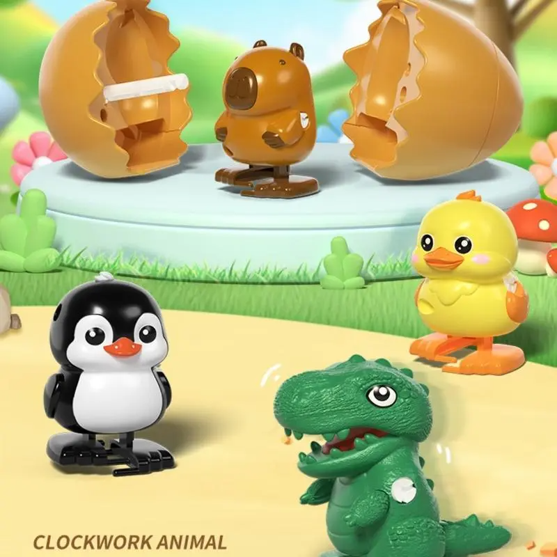 LAKEMID Hilarious Wind-Up Hopping Duck Egg Toys Best Easter Eggs Prefilled