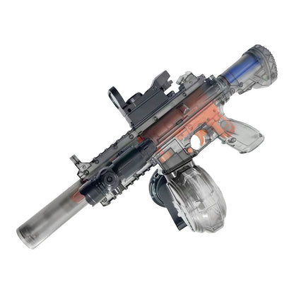 LAKEMID Fully Automatic Water Gun One-Button Activation Large Capacity Drum Sensor Lights Snap-Lock Long Range 3-12M