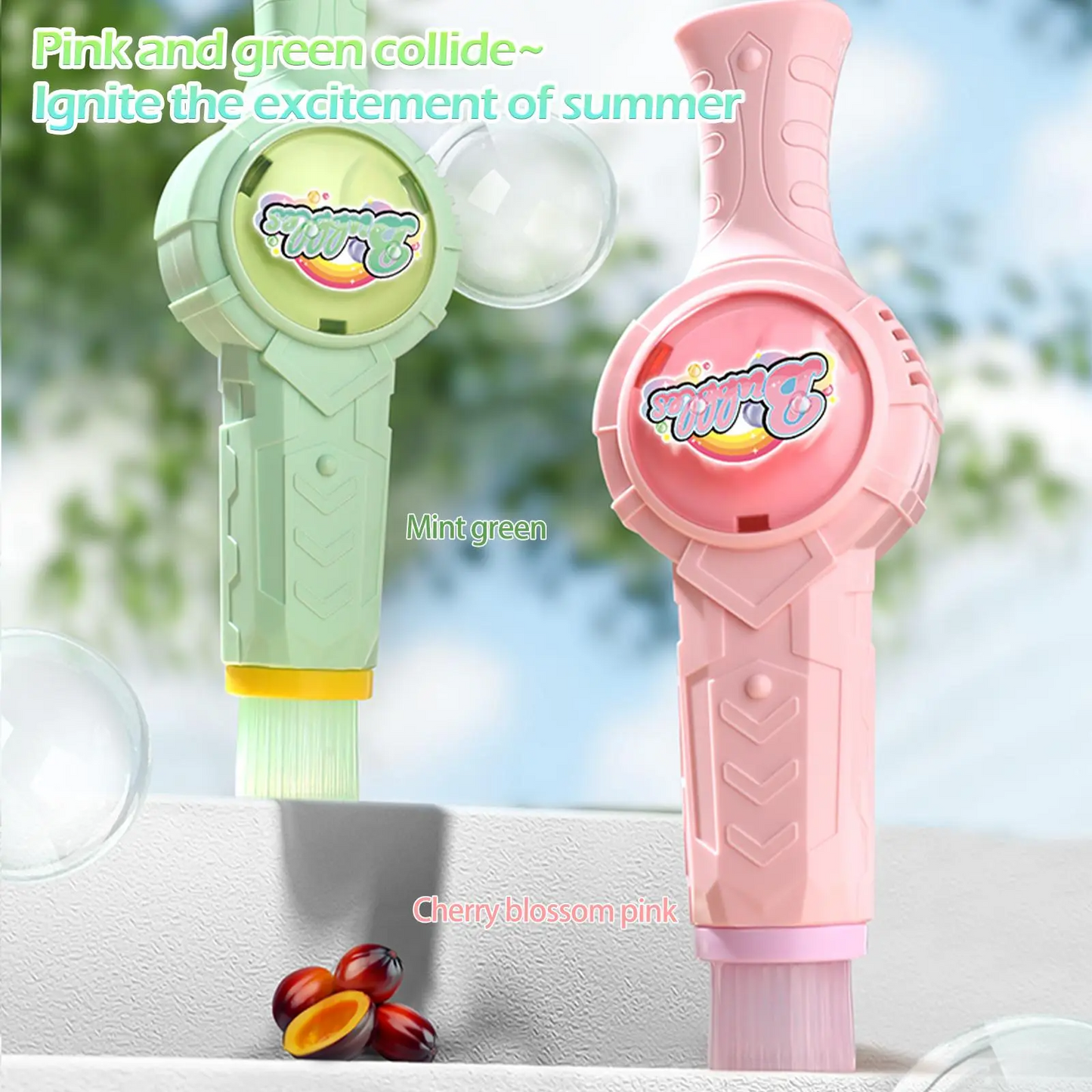 LAKEMID New Elastic Smoke Bubble Set Handheld Fog Wand & Portable Mist Bubble Machine