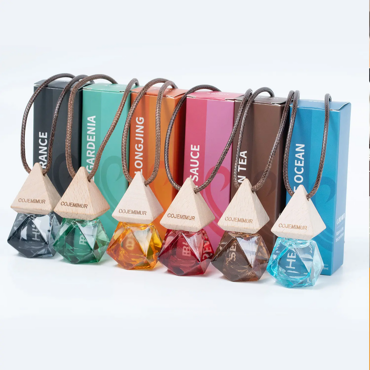 LAKEMID Women's 3Pcs Diamond Car Air Freshener Essential Oil Diffuser