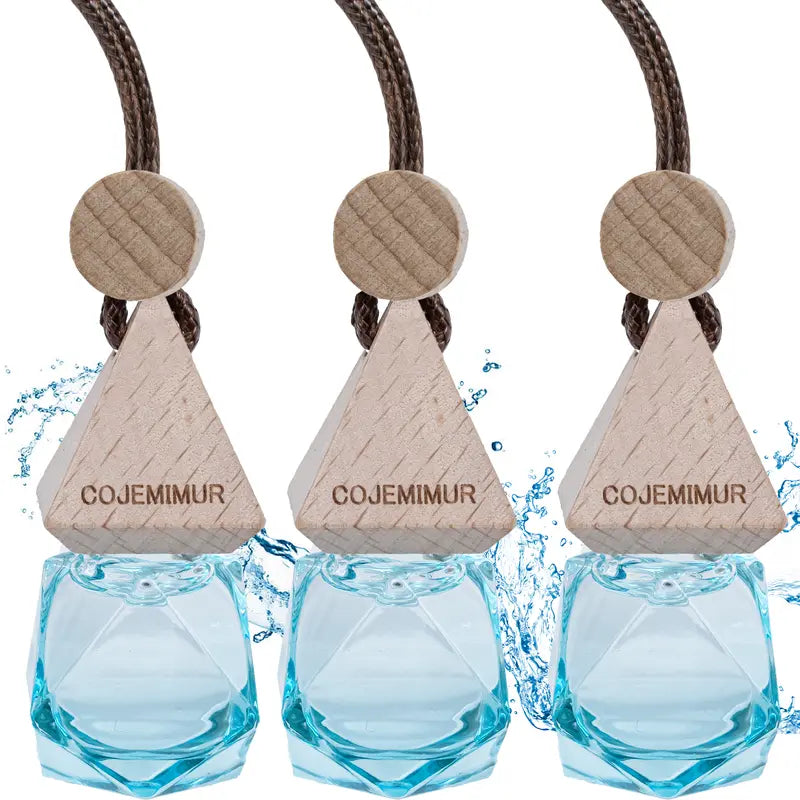 LAKEMID Women's 3Pcs Diamond Car Air Freshener Essential Oil Diffuser