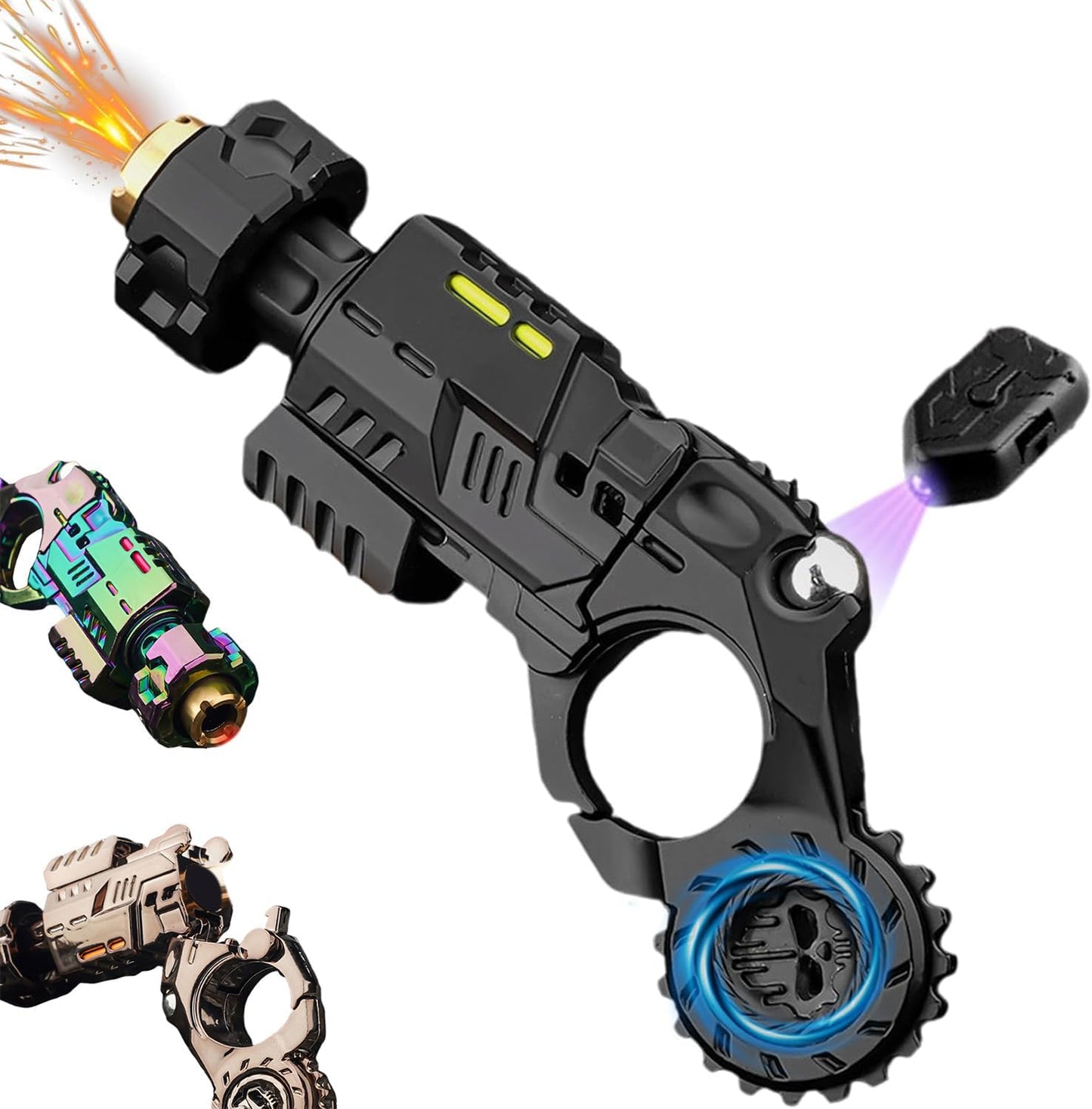 LAKEMID Futuristic Metal Fidget Toy 4.72 Inch EDC Anxiety Relief Cyberpunk Design