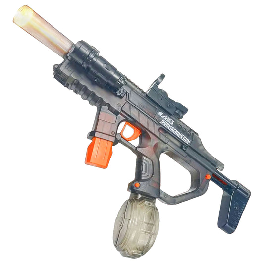 LAKEMID Fully Automatic Water Gun One-Button Activation Large Capacity Drum Tank Sensor Lights Long Range