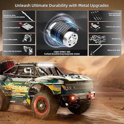 LAKEMID Remote Control Car 1:18 4WD Off-Road RC Truck