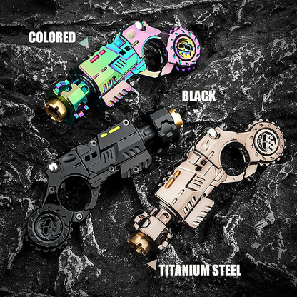 LAKEMID Futuristic Metal Fidget Toy 4.72 Inch EDC Anxiety Relief Cyberpunk Design