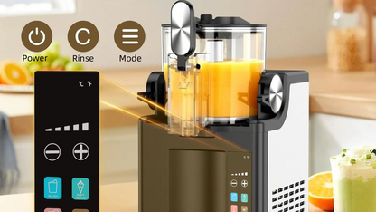 LAKEMID 2-in-1 Slushie & Ice Cream Maker 64oz LED Display Auto Clean