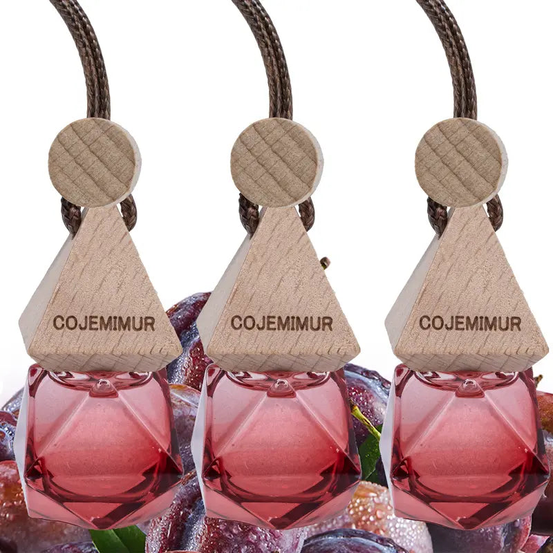 LAKEMID Women's 3Pcs Diamond Car Air Freshener Essential Oil Diffuser