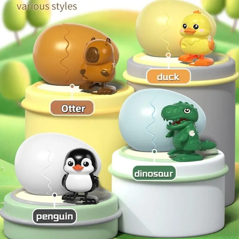 LAKEMID Hilarious Wind-Up Hopping Duck Egg Toys Best Easter Eggs Prefilled