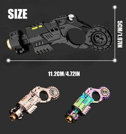 LAKEMID Futuristic Metal Fidget Toy 4.72 Inch EDC Anxiety Relief Cyberpunk Design