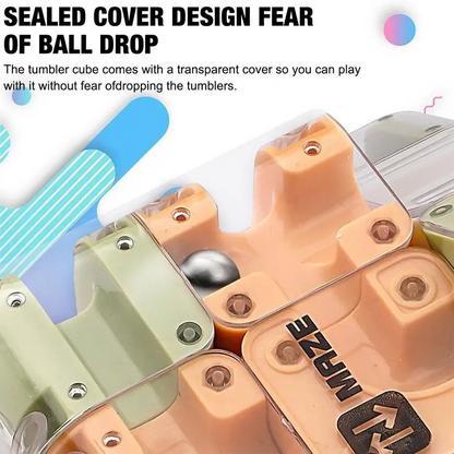 LAKEMID Maze 3D Cube Puzzle 3x3 Magic Cube Maze Ball Puzzle Sensory Toy
