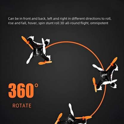 LAKEMID Mini Drone Beginner-Friendly Stunt Flyer One-Touch Takeoff Hover Spin 360 Roll