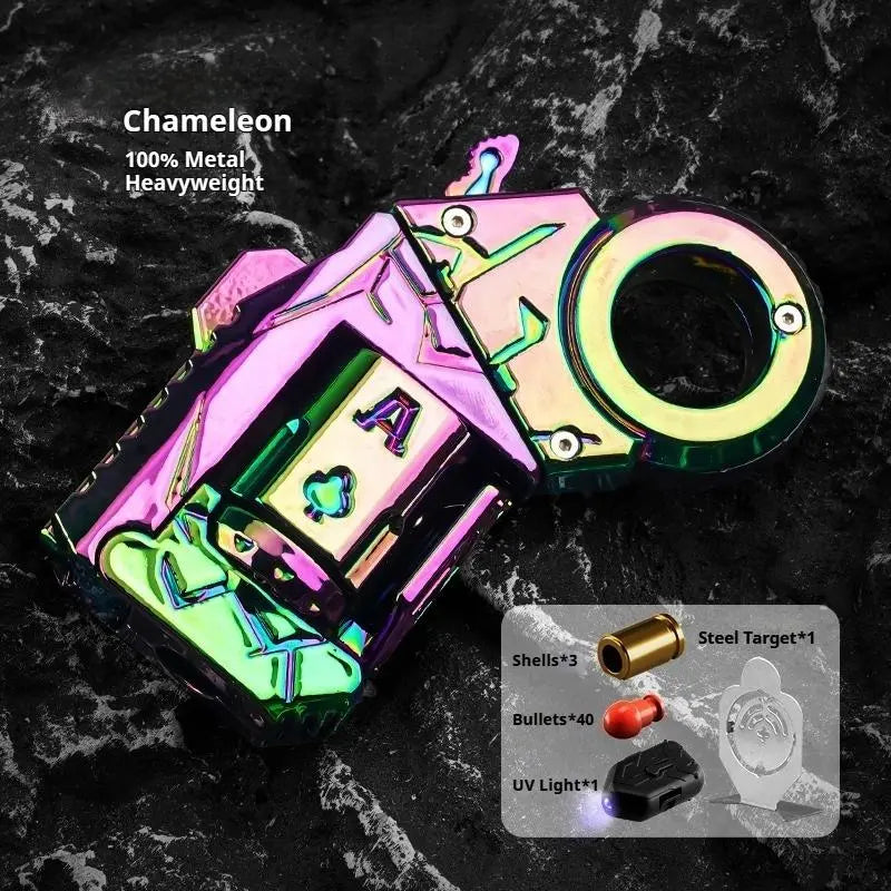 LAKEMID Pocket Mini Metal Blaster Stress Relief Toy Fingertip Fidget Heavyweight