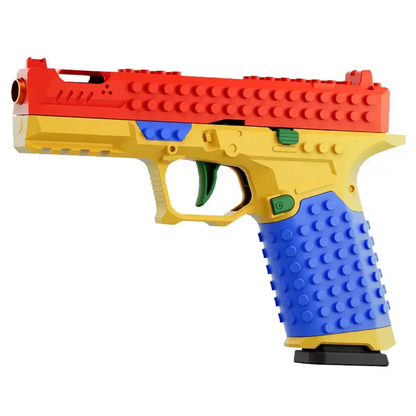 LAKEMID DIY Soft Bullet Gun Assembly Kit for Kids Automatic Shell Ejecting Toy