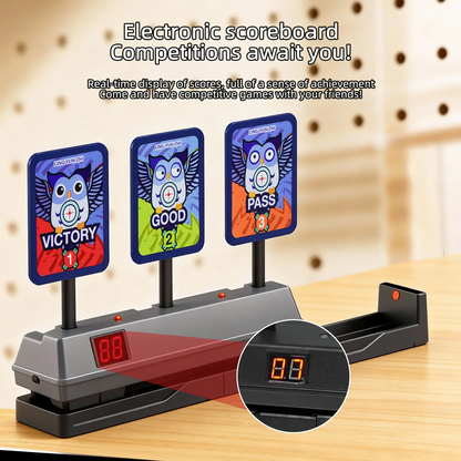 LAKEMID Movable Digital Target Electric Scoring Auto Reset for Nerf Guns