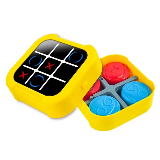 LAKEMID 5-in-1 Electronic Tic Tac Toe Game Portable Educational Toy Gift