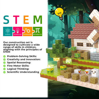 LAKEMID 188Pcs Magnetic Building Blocks Set with Light-Up Modules