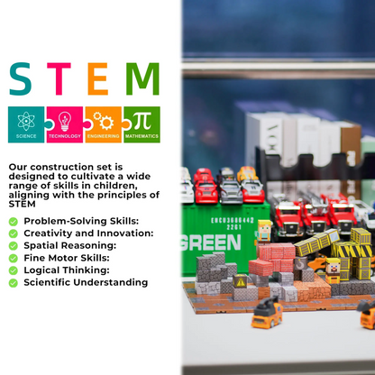 LAKEMID 136-Piece Magnetic Building Blocks with Light-Up Modules