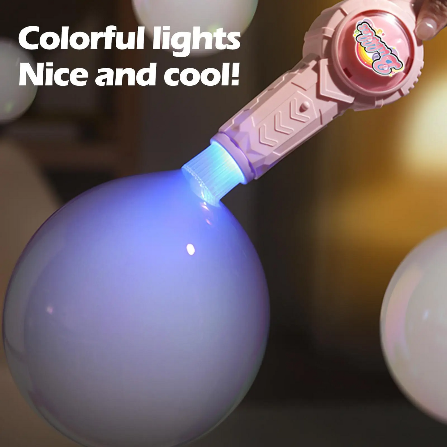 LAKEMID New Elastic Smoke Bubble Set Handheld Fog Wand & Portable Mist Bubble Machine