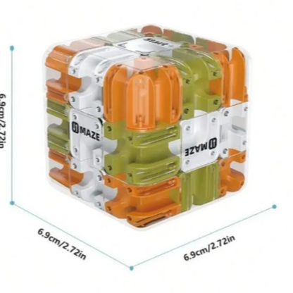 LAKEMID Maze 3D Cube Puzzle 3x3 Magic Cube Maze Ball Puzzle Sensory Toy