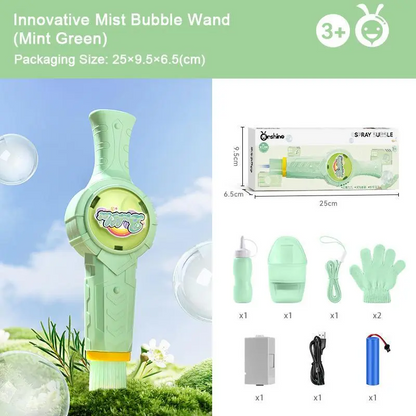 LAKEMID New Elastic Smoke Bubble Set Handheld Fog Wand & Portable Mist Bubble Machine