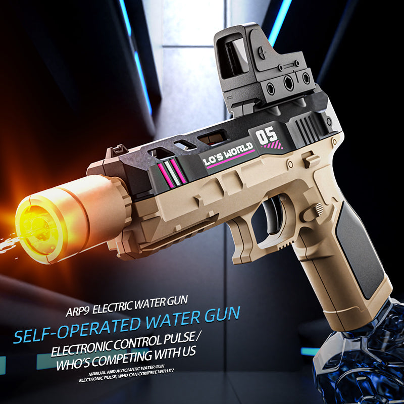 LAKEMID Electric Automatic Water Gun Rechargeable Dual Mode Electronic Pulse Bolt Action