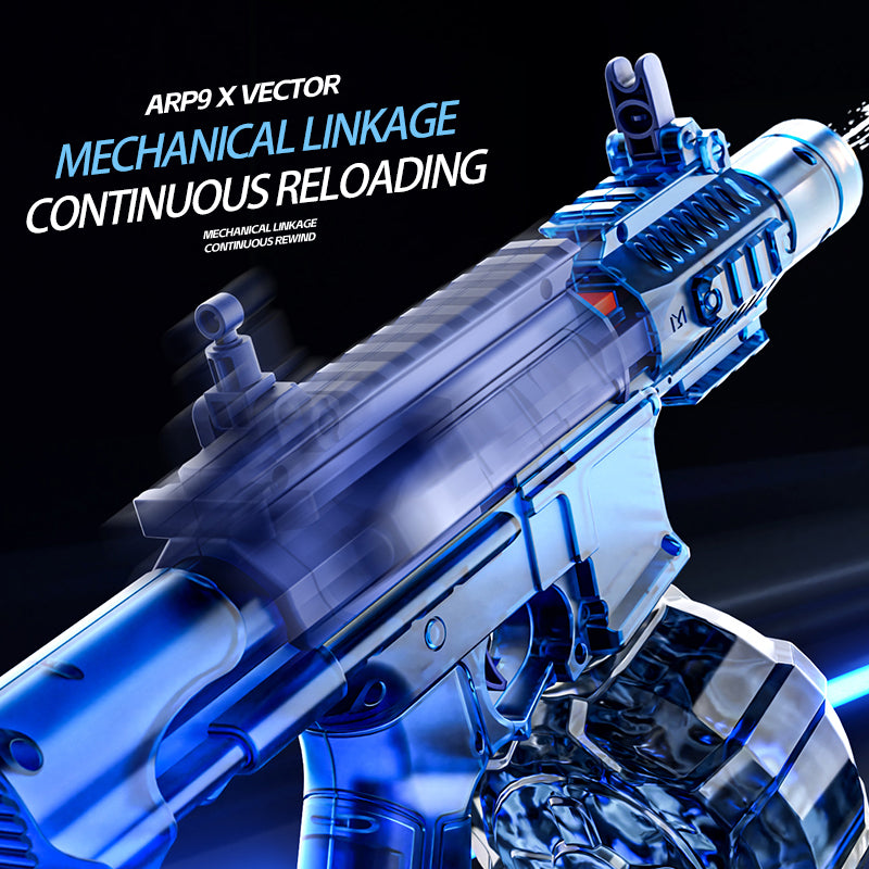 LAKEMID Electric Automatic Water Gun Rechargeable Dual Mode Electronic Pulse Bolt Action