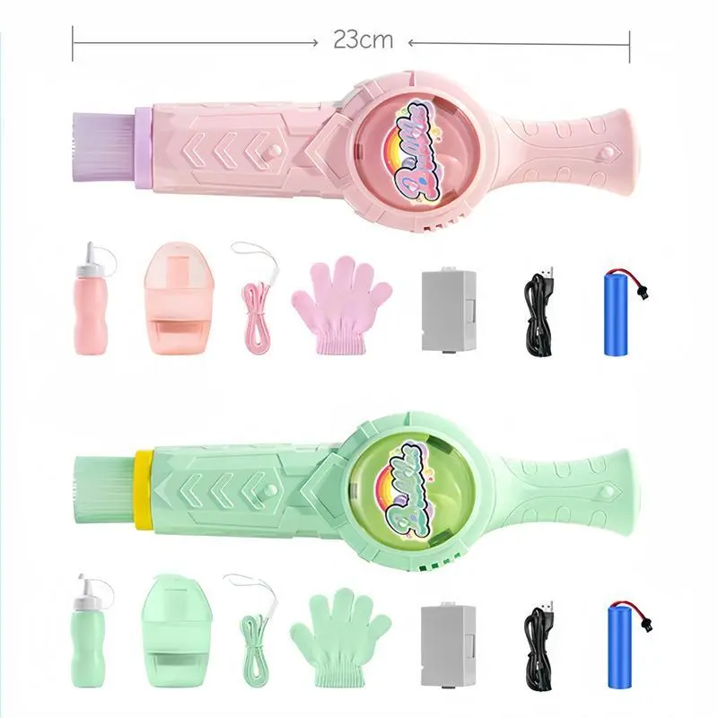 LAKEMID New Elastic Smoke Bubble Set Handheld Fog Wand & Portable Mist Bubble Machine