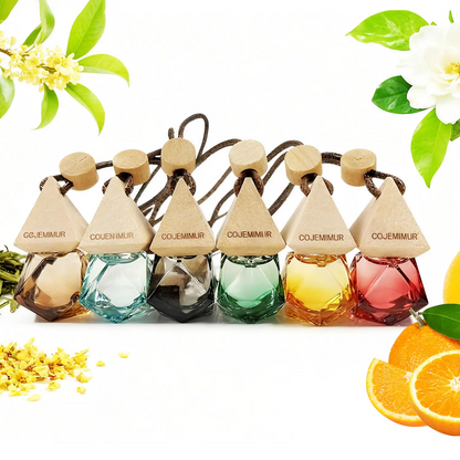 LAKEMID Women's 3Pcs Diamond Car Air Freshener Essential Oil Diffuser