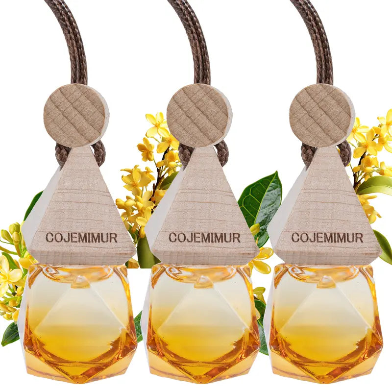LAKEMID Women's 3Pcs Diamond Car Air Freshener Essential Oil Diffuser