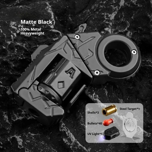 LAKEMID Pocket Mini Metal Blaster Stress Relief Toy Fingertip Fidget Heavyweight